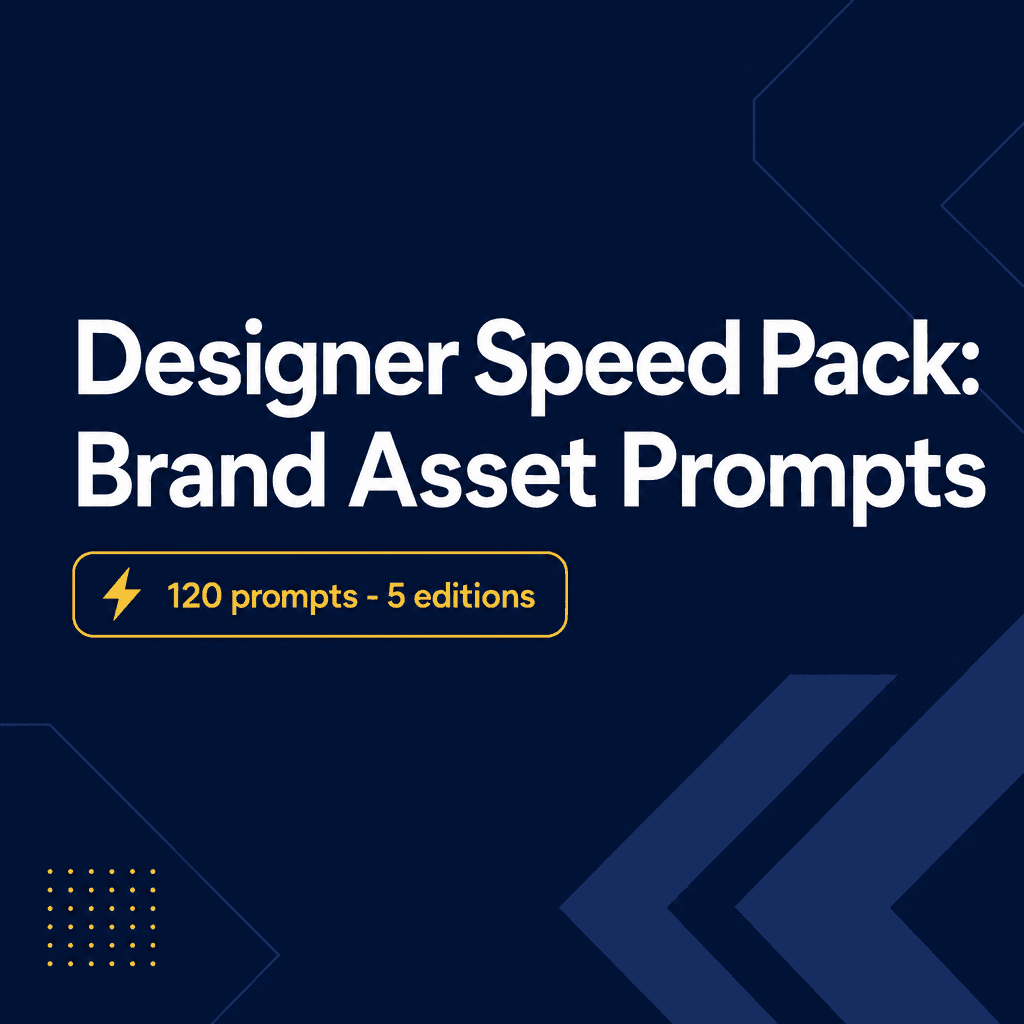 Designer Speed Pack: Brand Asset Prompts